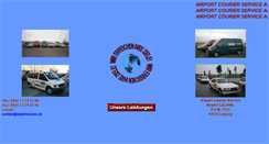 Desktop Screenshot of airportcourier.de